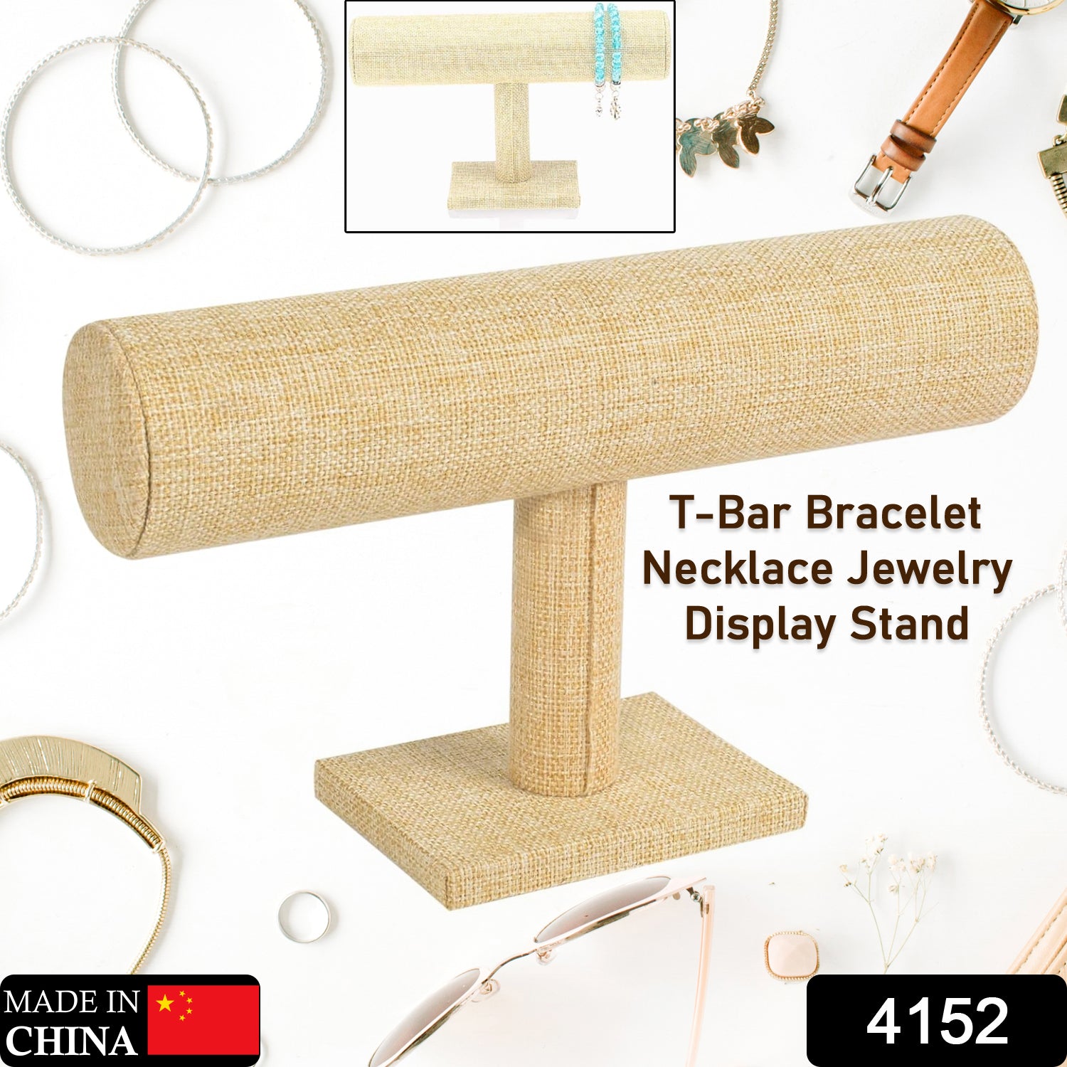 4152 Jewelry Display Rack Bracelet Display Portable Bracelet Stand Jewelry Stand Organizer T Bar Stand Dispaly Rack Jewelry Display Stand Watch T- Flower Display Stand Appendix Necklace (1 pc) 4152 Jewelry Display Rack Bracelet Display Portable Bracelet Stand Jewelry Stand Organizer T Bar Stand Dispaly Rack Jewelry Display Stand Watch T- Flower Display Stand Appendix Necklace (1 pc)